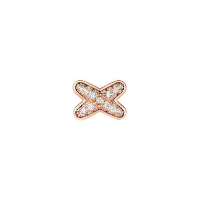 Miro JEUX DE PINK GOLD DIAMOND EARRINGS