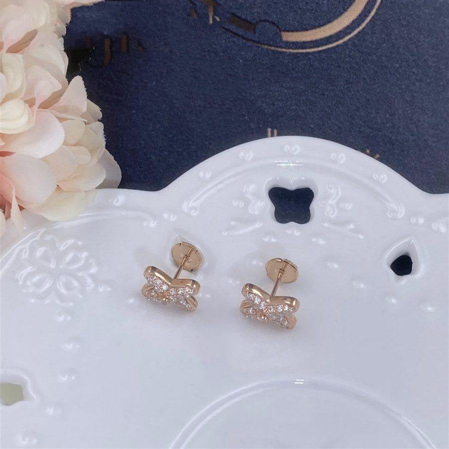 Miro JEUX DE PINK GOLD DIAMOND EARRINGS