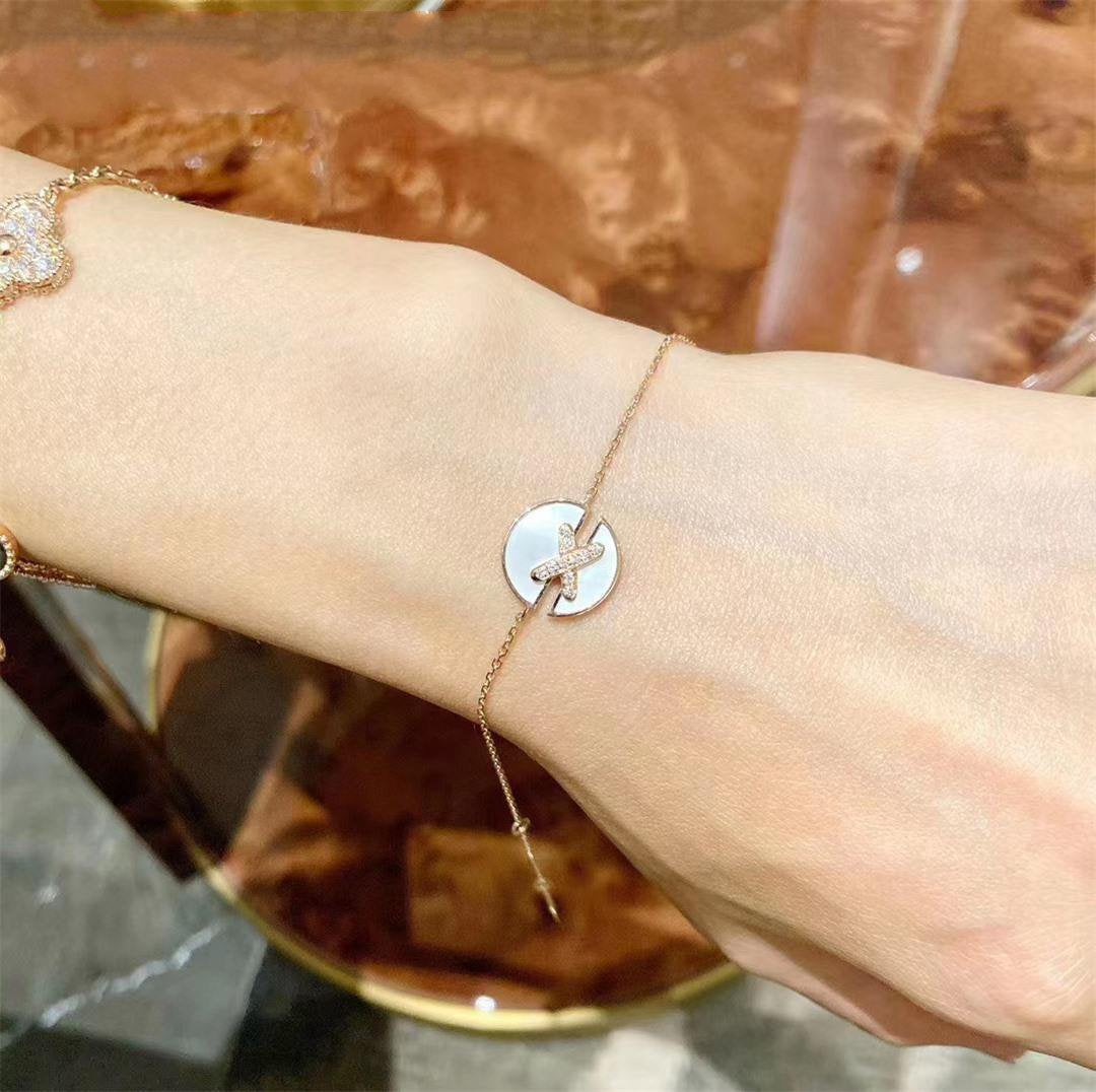 Miro JEUX DE BRACELET MOP PINK GOLD DIAMONDS