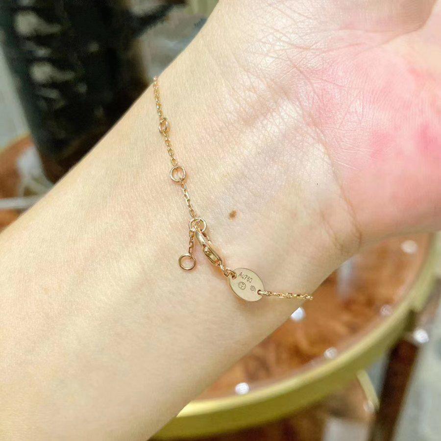 Miro JEUX DE BRACELET MOP PINK GOLD DIAMONDS