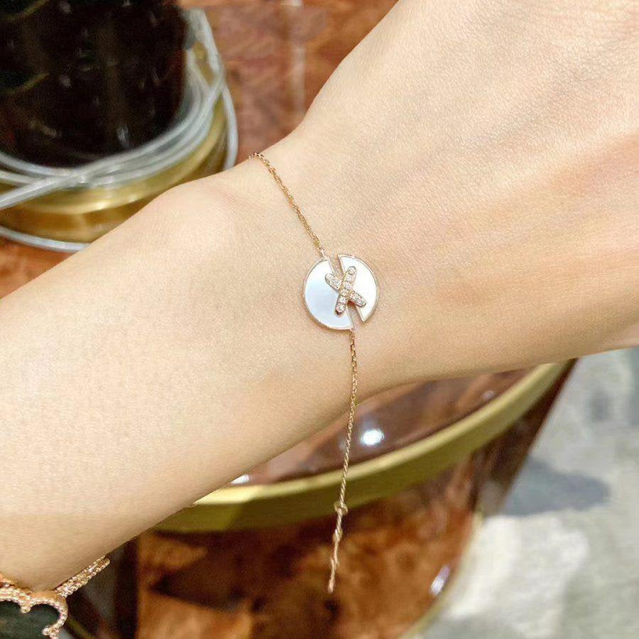 Miro JEUX DE BRACELET MOP PINK GOLD DIAMONDS