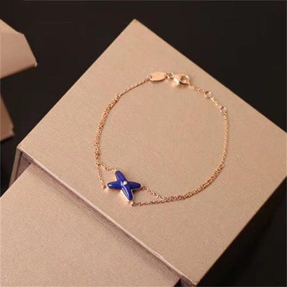 Miro Hollow Design Four-Leaf Clover Flower Shape Ring