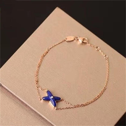 Miro Hollow Design Four-Leaf Clover Flower Shape Ring