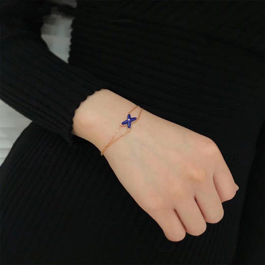 Miro Hollow Design Four-Leaf Clover Flower Shape Ring