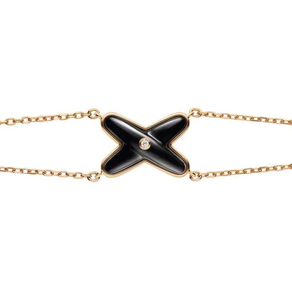 Miro JEUX BRACELET ONYX PINK GOLD 1 DIAMOND