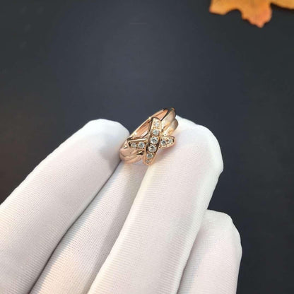 Miro JEUX DE PINK GOLD DIAMOND RING
