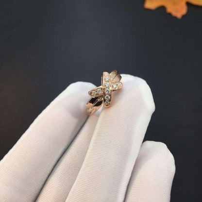 Miro JEUX DE PINK GOLD DIAMOND RING
