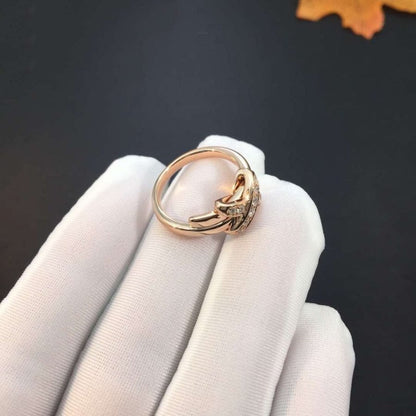 Miro JEUX DE PINK GOLD DIAMOND RING