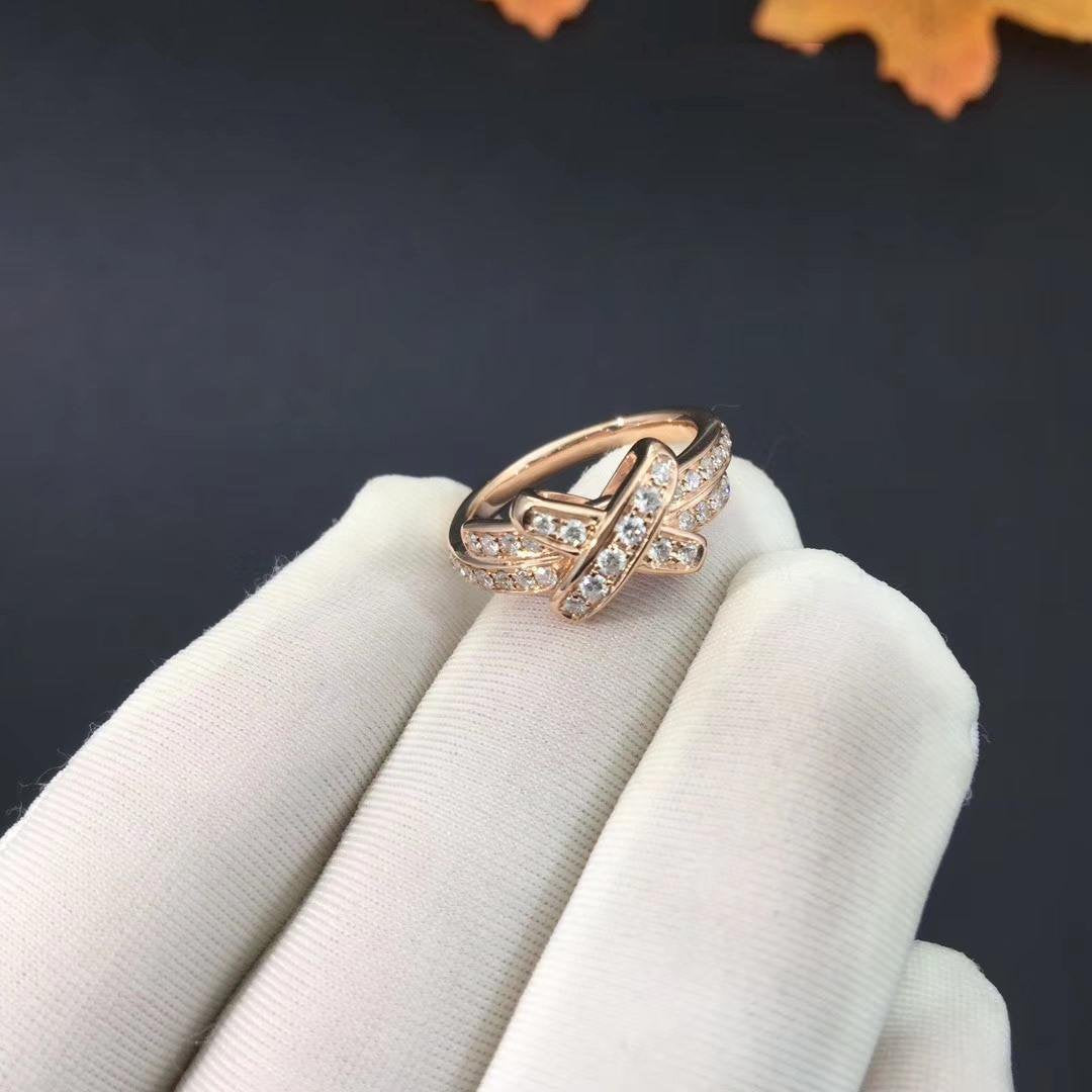 Miro JEUX DE RING PINK GOLD DIAMOND