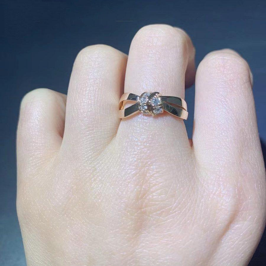 Miro LIENS RING PINK GOLD DIAMOND