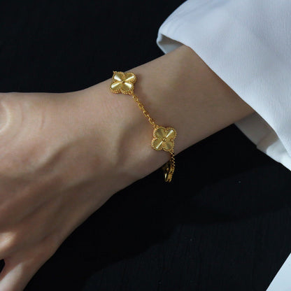 [Miro ]New  CLOVER 5 MOTIF LASER BRACELET COLLECTION