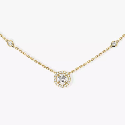 [Miro ] Diamond Necklace 0,20ct Brilliant Shape Joy
