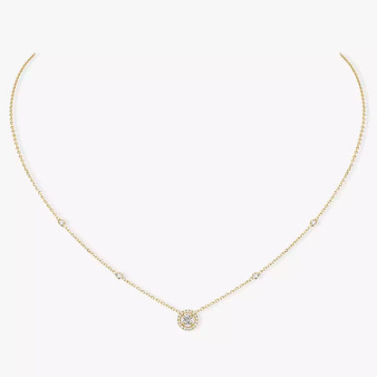 [Miro ] Diamond Necklace 0,20ct Brilliant Shape Joy
