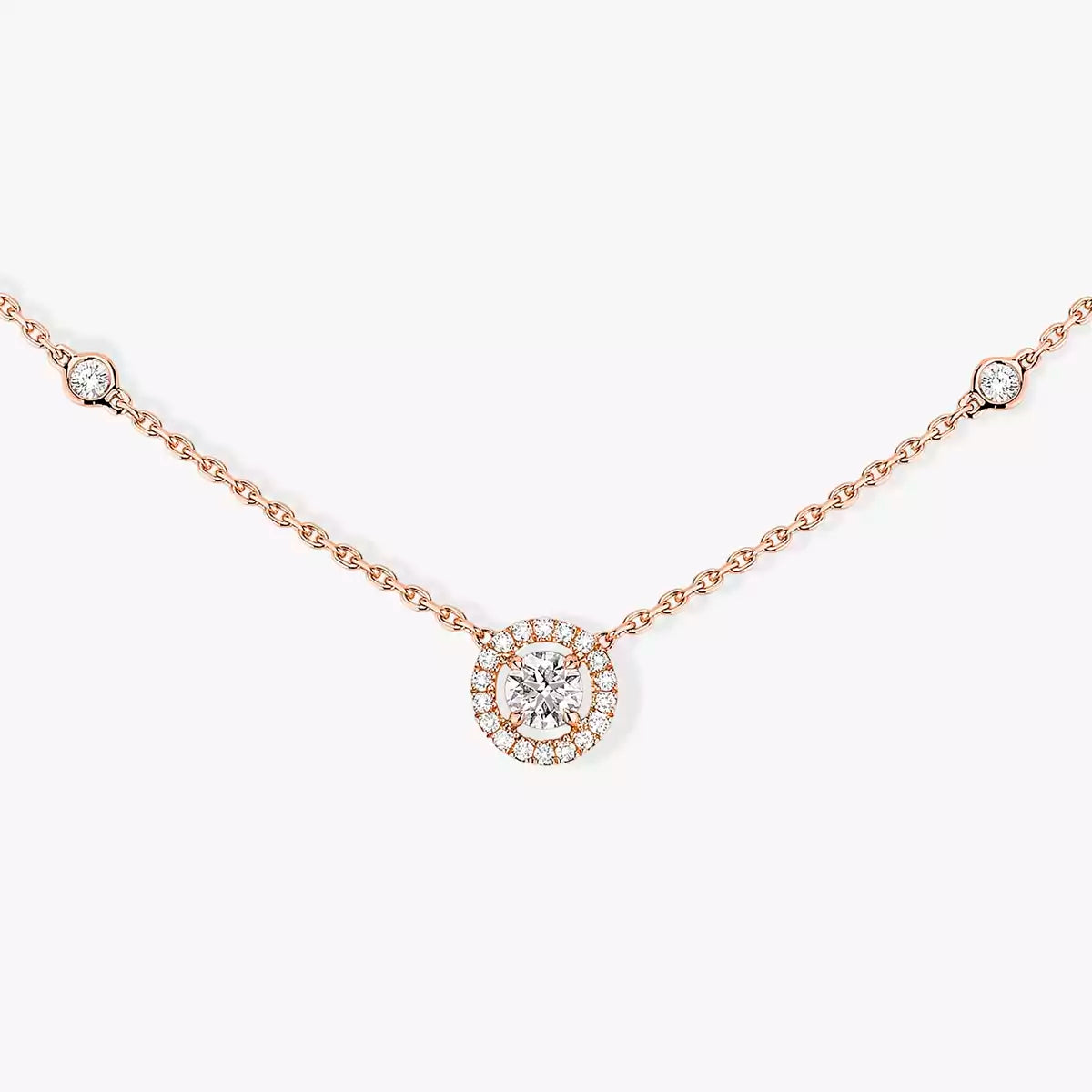 [Miro ] Diamond Necklace 0,20ct Brilliant Shape Joy