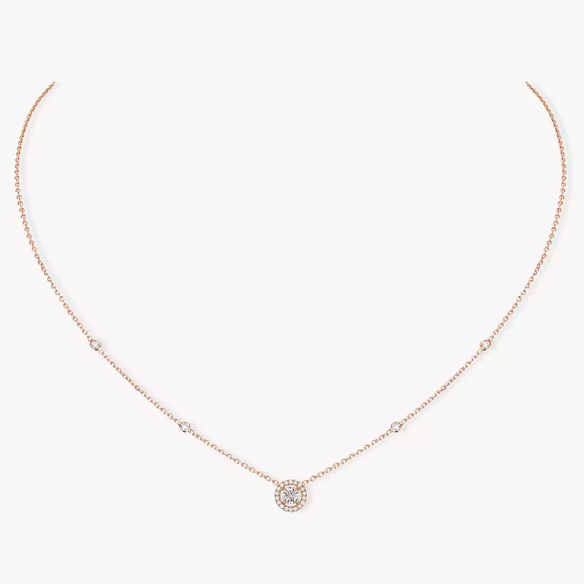 [Miro ] Diamond Necklace 0,20ct Brilliant Shape Joy