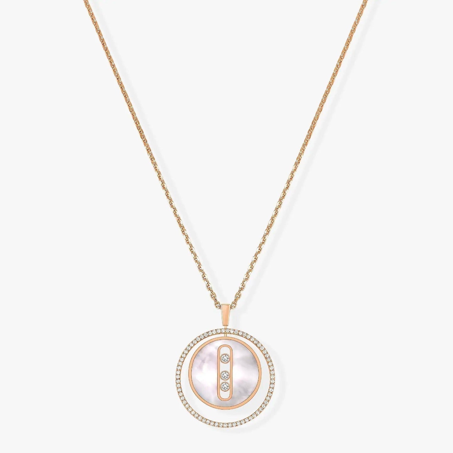 [Miro ]  MOVE MM NACRE BLANCHE DIAMOND NECKLACE