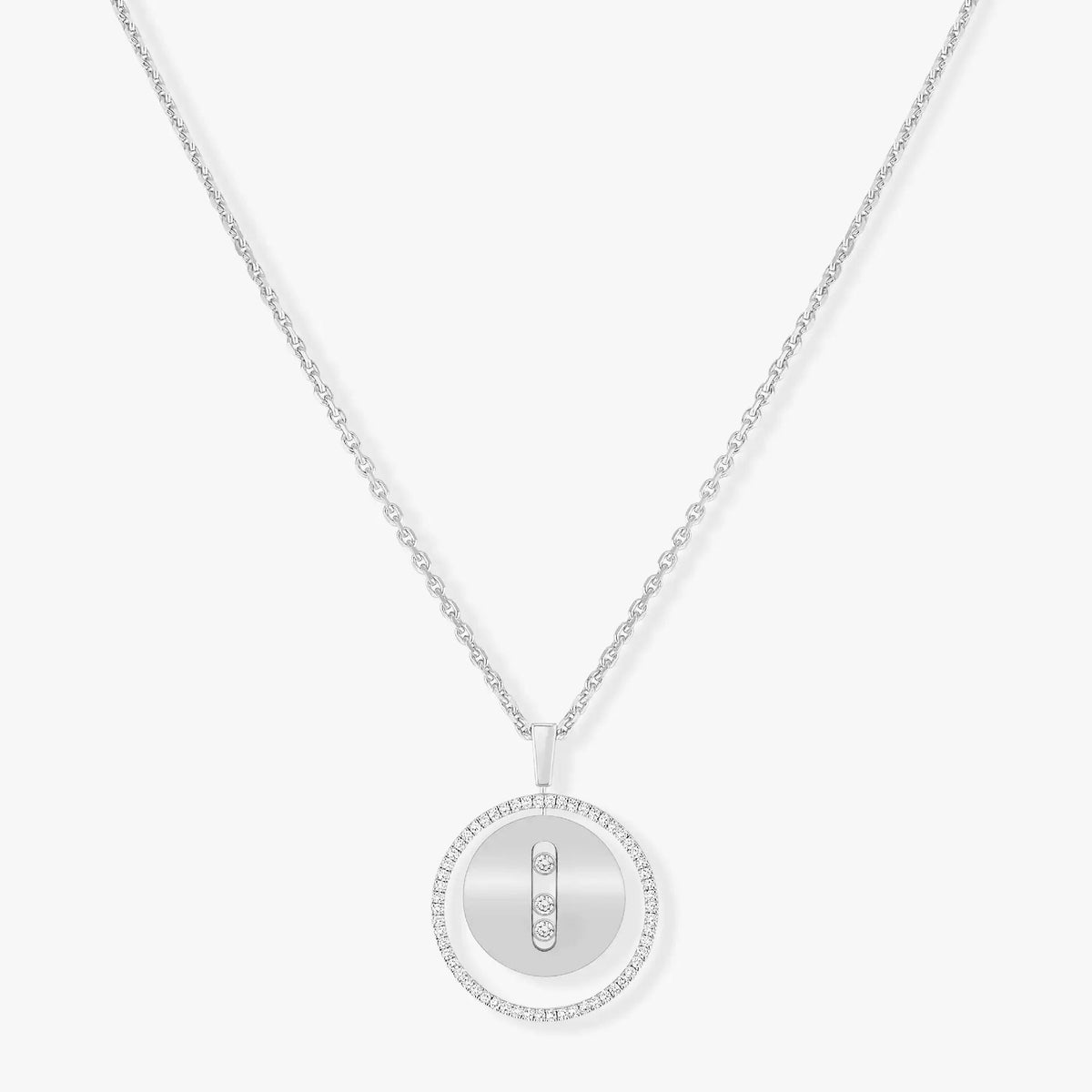 [Miro ]  MOVE MM SILVER DIAMOND NECKLACE