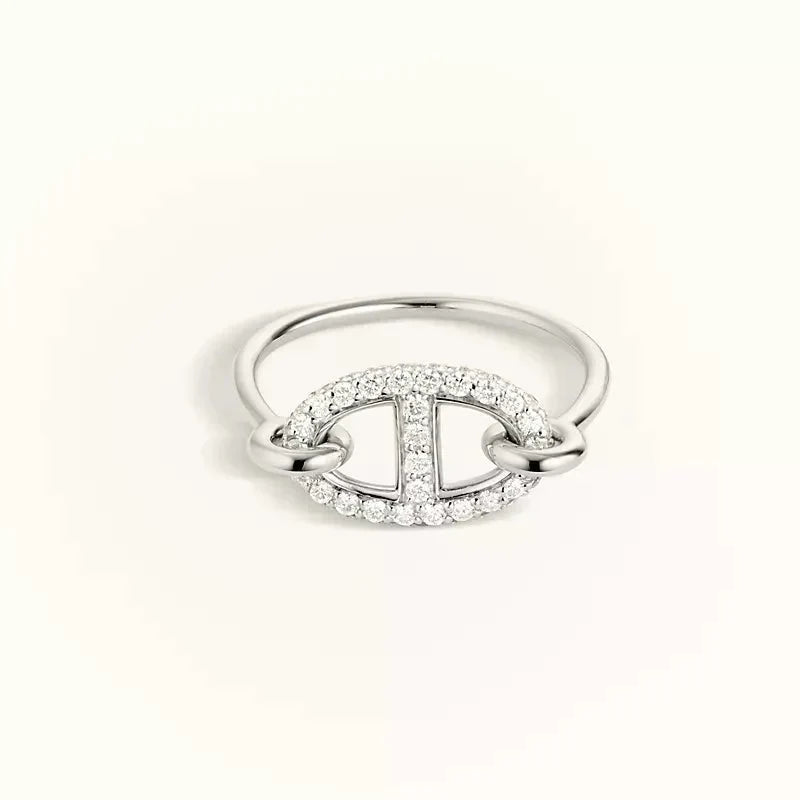 Miro RONDE SMALL SILVER DIAMOND RING