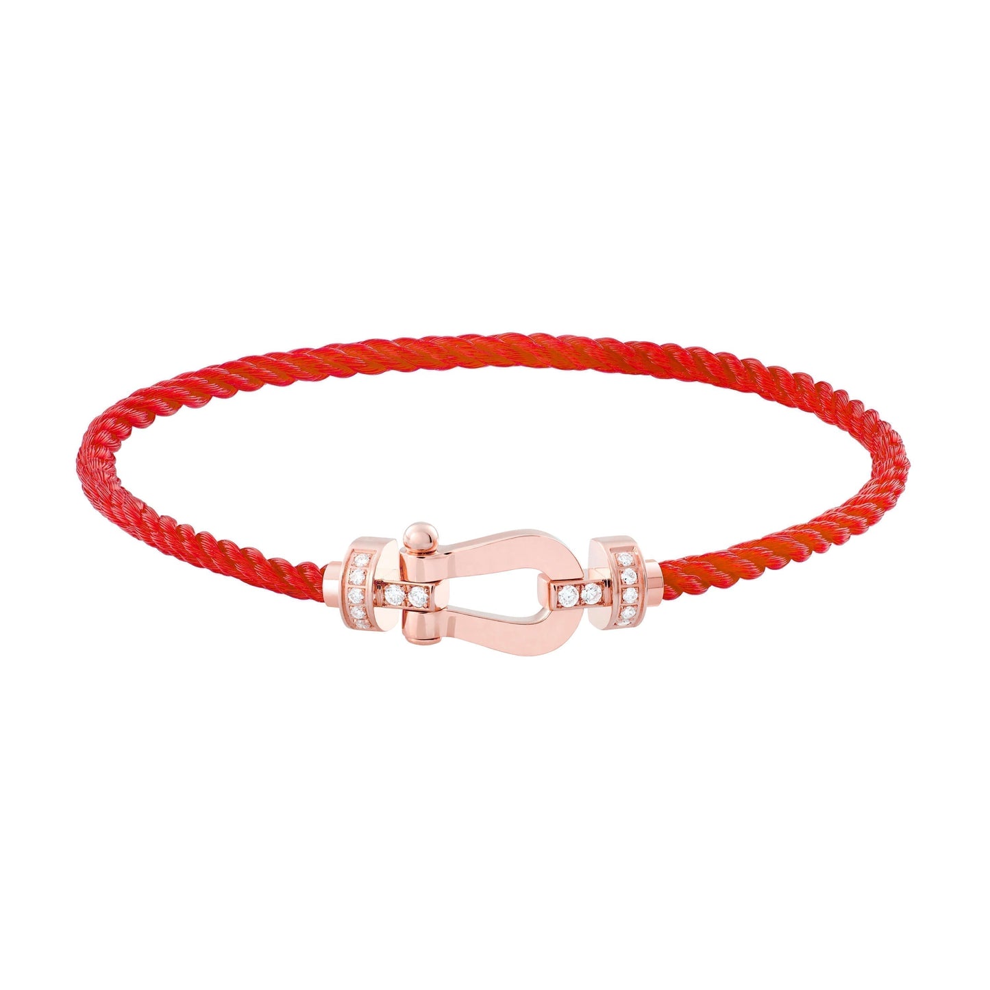 Miro FORCE 10 HALF DIAMOND PINK GOLD RED CORDERI LARGE AND MEDIUM MODEL