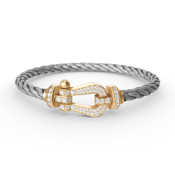 Miro FORCE LARGE HORSESHOE FULL DIAMOND BRACELET GOLD