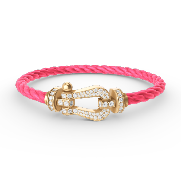 Miro FORCE LARGE HORSESHOE FULL DIAMOND BRACELET GOLD