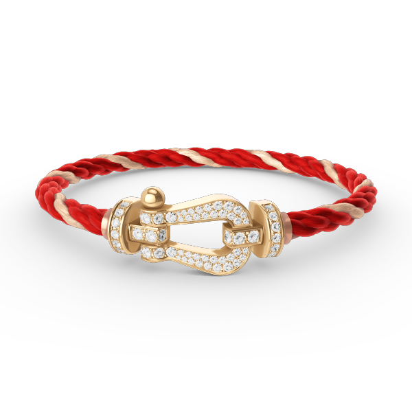 Miro FORCE LARGE HORSESHOE FULL DIAMOND BRACELET GOLD
