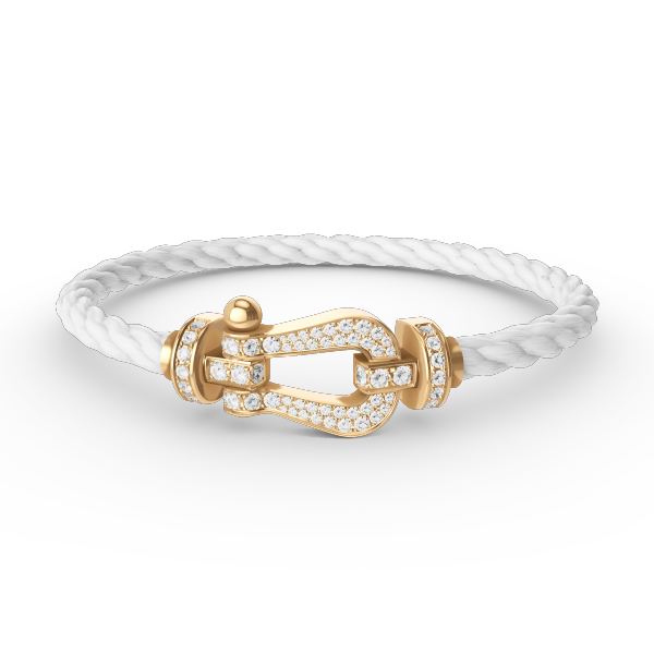 Miro FORCE LARGE HORSESHOE FULL DIAMOND BRACELET GOLD