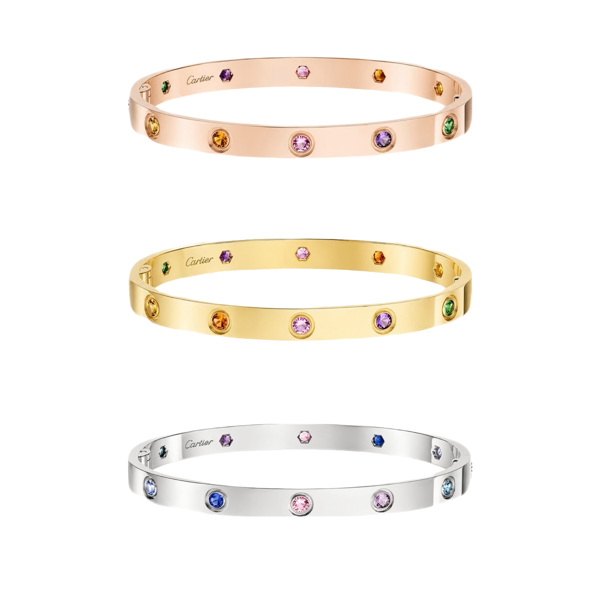 [Miro ] 2026 RAINBOW LOVE BRACELET 6.1MM  10 DIAMONDS