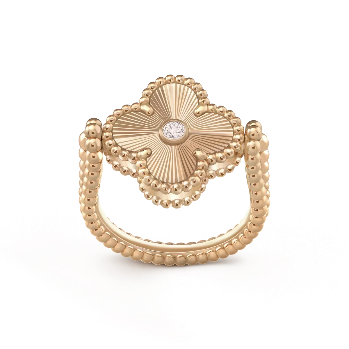 Miro CLOVER RIVERSIBLE ROSE GOLD RING