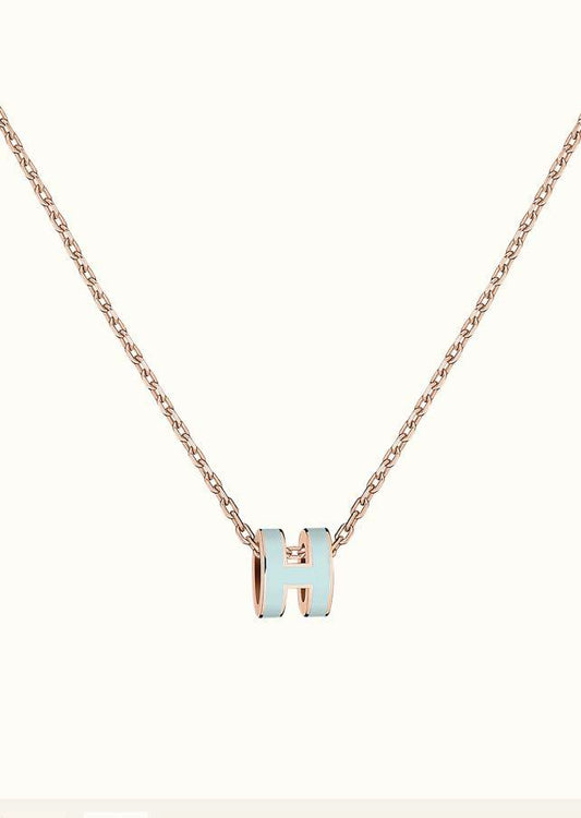 Miro POP H LIGHT BLUE NECKLACE