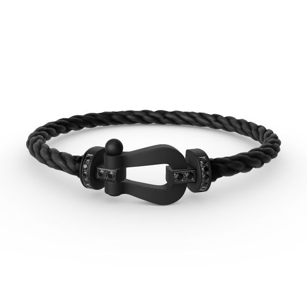 Miro FORCE LARGE SERIES HORSESHOE BLACK SAMURAI BRACELET