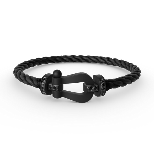 Miro FORCE LARGE SERIES HORSESHOE BLACK SAMURAI BRACELET