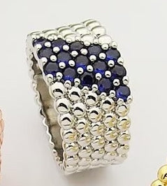 [Miro ]  PERLEE DIAMOND RING ,5-ROW DIAMOND-SET DESIGN