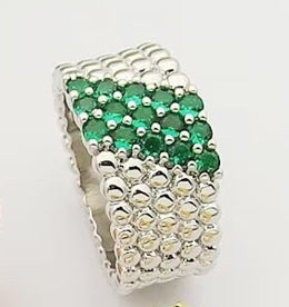 [Miro ]  PERLEE DIAMOND RING ,5-ROW DIAMOND-SET DESIGN