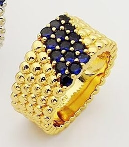 [Miro ]  PERLEE DIAMOND RING ,5-ROW DIAMOND-SET DESIGN