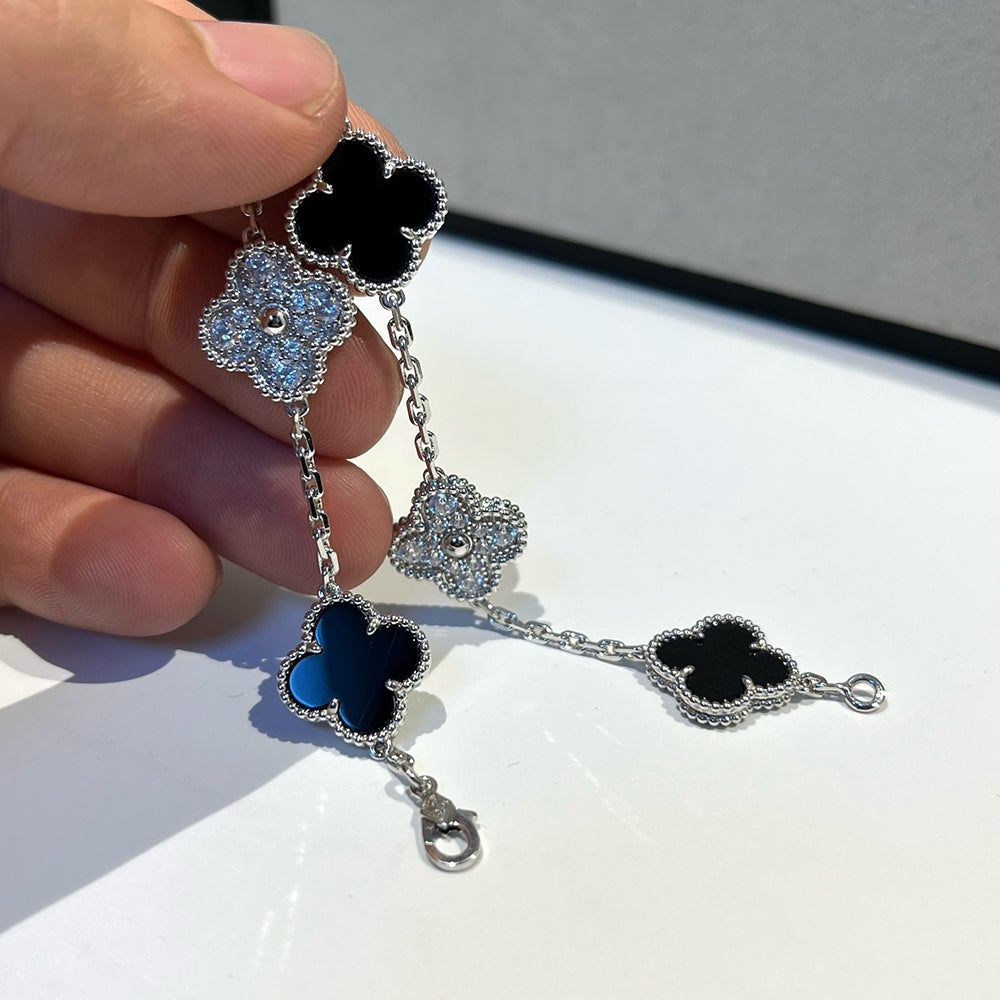 [Miro ]New CLOVER 5 MOTIF ONYXS BRACELET COLLECTION