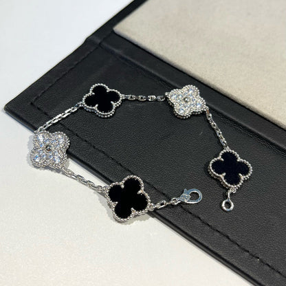 [Miro ]New CLOVER 5 MOTIF ONYXS BRACELET COLLECTION