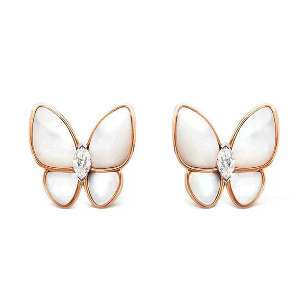 Miro BUTTERFLY MOP DIAMOND EARRINGS