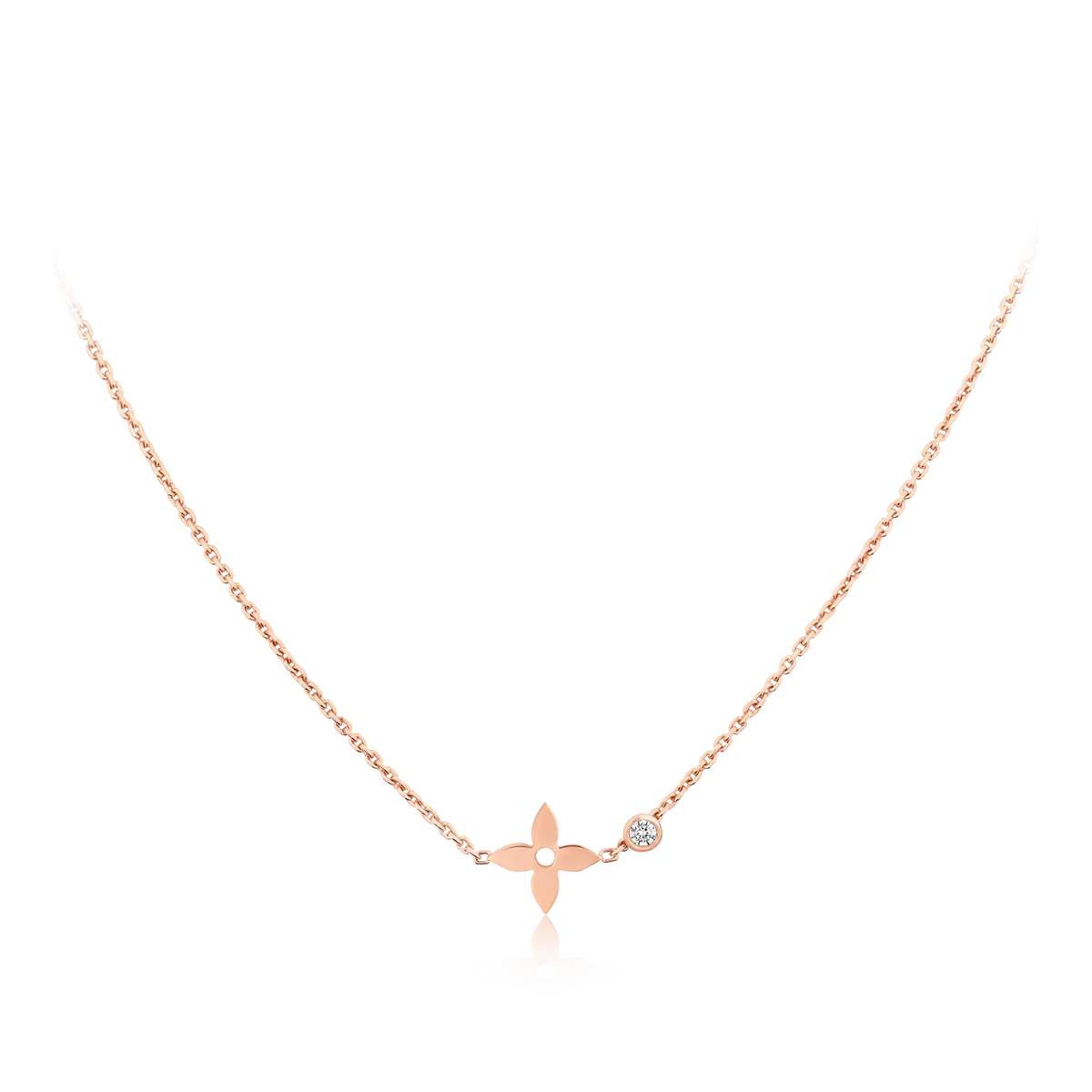 Miro BLOSSOM PENDANT PINK GOLD AND DIAMOND