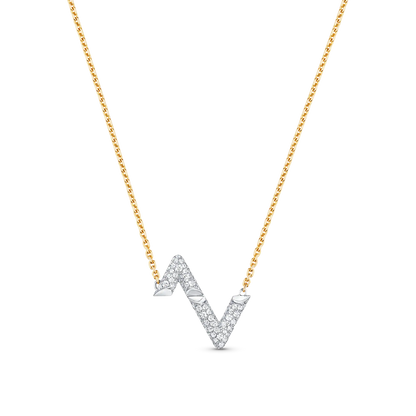 Miro VOLT SILVER DIAMOND PEDANT NECKLACE