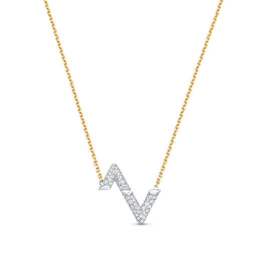 Miro VOLT SILVER DIAMOND PEDANT NECKLACE