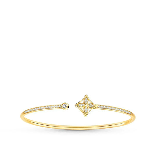 Miro IDYLLE GOLD OPEN BRACELET DIAMOND PAVED