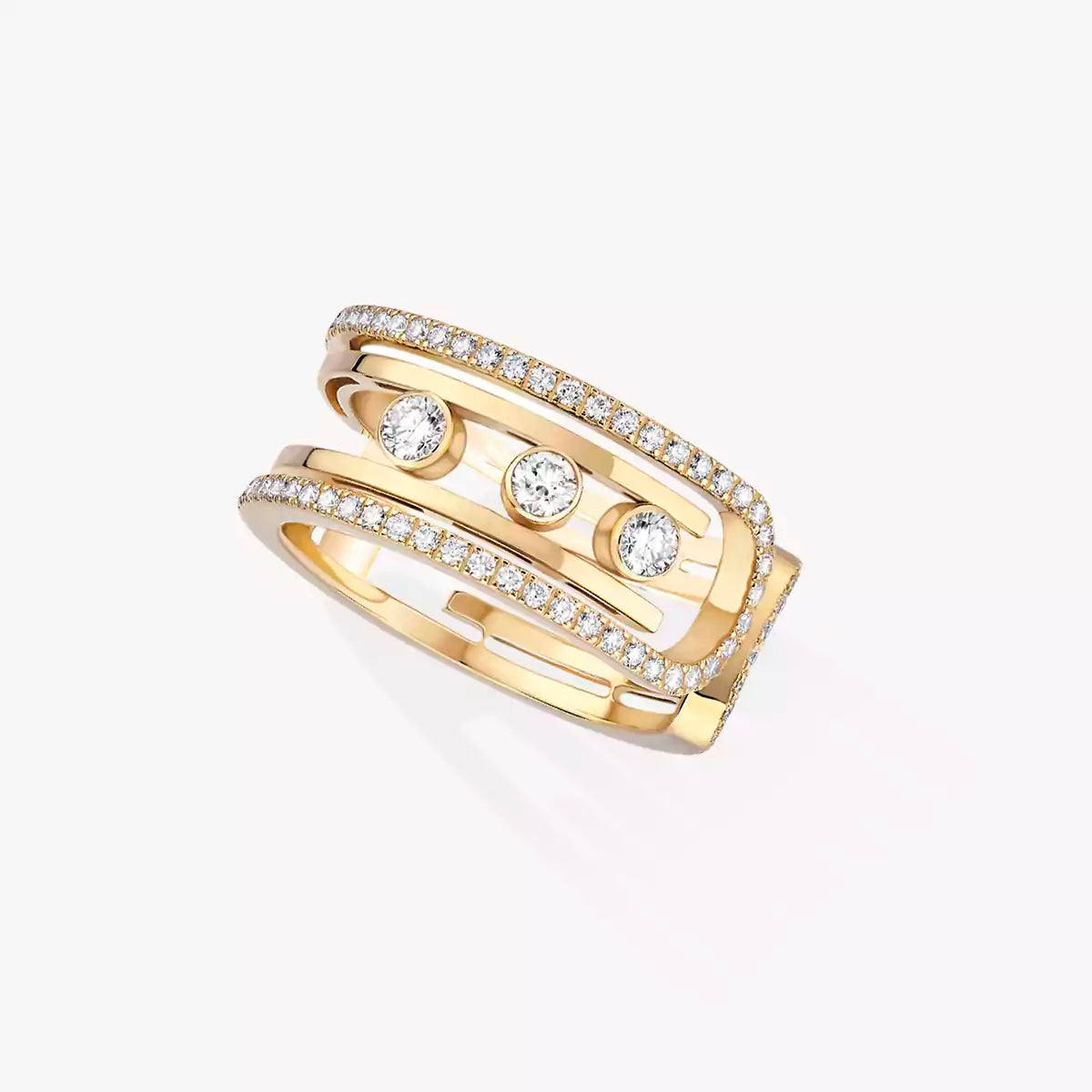 [Miro ] Move 10th Diamond Ring in Gold