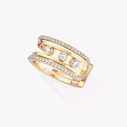 [Miro ] Move 10th Diamond Ring in Gold