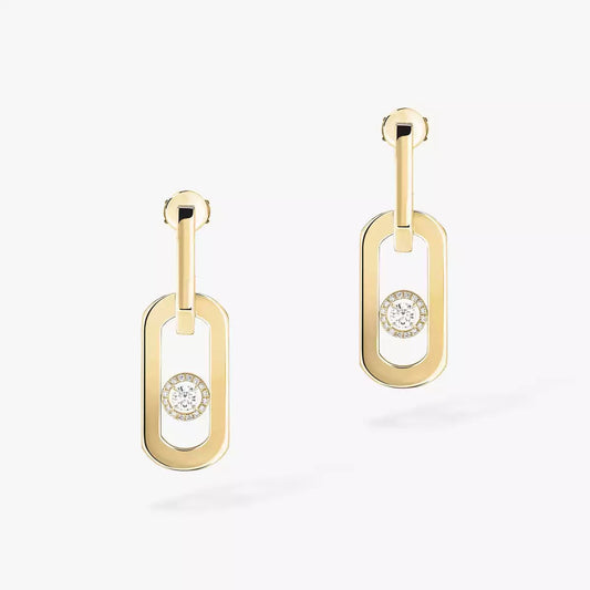 [Miro ]So Move XL Diamond Pendant Earrings