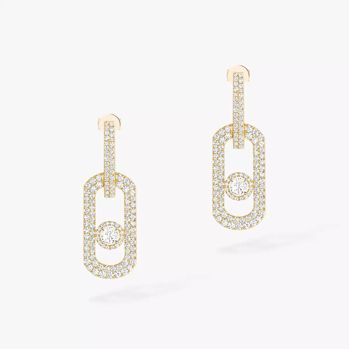 [Miro ]So Move XL Pave_-Set Diamond Pendant Earrings