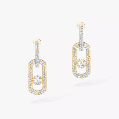 [Miro ]So Move XL Pave_-Set Diamond Pendant Earrings