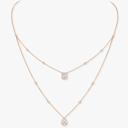 [Miro ] MY TWIN 2 ROW DIAMOND NECKLACE