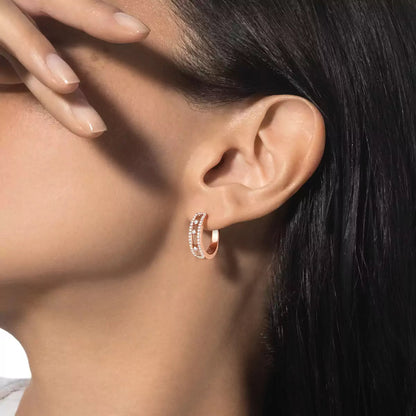 [Miro ]Diamond Pave_ Hoop Earrings Move