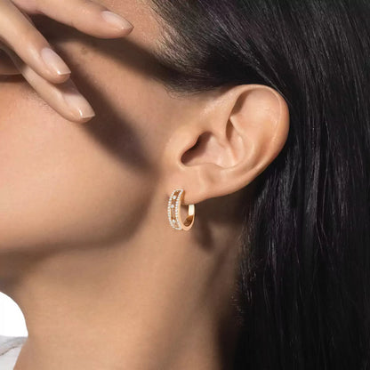 [Miro ]Diamond Pave_ Hoop Earrings Move